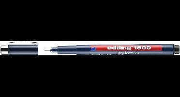 Fineliner edding 1800 0.5mm zwart | 10 stuks