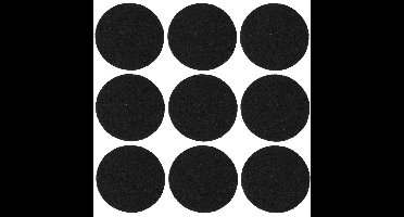 Benson Zelfklevend antikrasvilt - Ø28 mm - zwart - 12 stuks - vloerbescherming