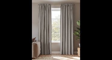 HOOMstyle Kant en Klaar Gordijn - Verduisterend - Met Plooiband - 140x270cm - Taupe / Bruin