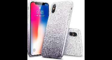 ESR iPhone 7 Plus hoes zilver naar zwarte glitters chique design zacht TPU