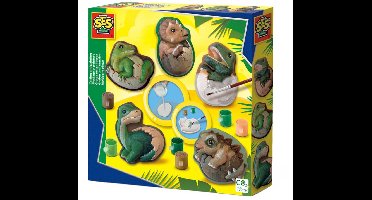 SES Creative – Gieten & Schilderen – Dino Eieren – met gietmal, gips, verf, penseel en spatel – vanaf 5 jaar