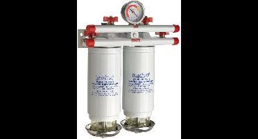 VETUS dubbele Spin-On Brandstoffilter / Waterafscheider 10 micron 800 liter/uur | 75350VTEB