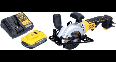DeWalt DCS 571 H1 Accucirkelzaag 18 V 115 mm borstelloos + 1x Powerstack accu 5.0 Ah + lader