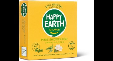 Happy Earth 100% Natuurlijke Shower Bar Jasmine Ho Wood - 3 x 90 gr - Voordeelverpakking