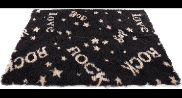 Vetbed rock zwart / beige - 50X75 CM