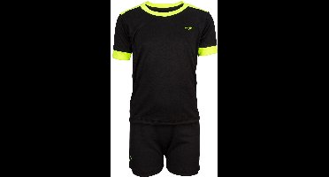 Avento Sportset Madrid - Junior - Zwart/Fluorgeel - 164