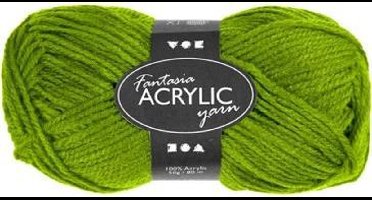 Groen acryl garen 80 meter