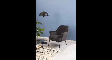 Giga Living Fauteuil Naven - Donkergrijs Stof - 75x75x83cm
