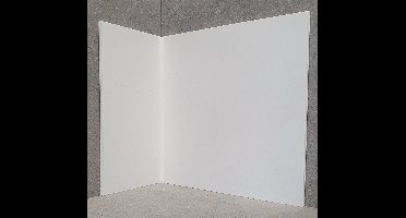 Saetfix - Douchewandpaneel - Geplooid - Wit Blinkend - B:90/L:160xH:200