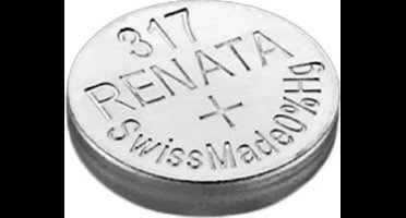 Renata 317 / SR516SW zilveroxide knoopcel horlogebatterij 2 (twee) stuks
