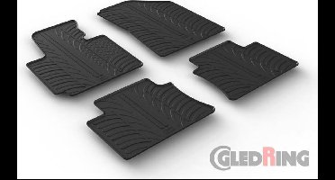 Gledring Rubbermatten passend voor Kia Soul 2014- (T profiel 4-delig)