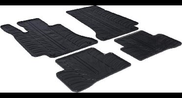 Gledring Rubbermatten passend voor Mercedes C-Klasse W205 2014- (T profiel 4-delig + montageclips)