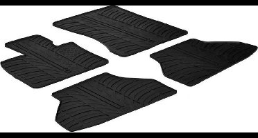 Gledring Rubbermatten passend voor BMW X6 2008-2014 (T profiel 4-delig + montageclips)