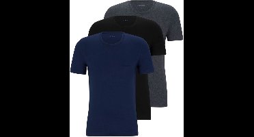 Hugo Boss - T-shirt Modern 3-Pack Blauw - Heren - Maat M - Slim-fit