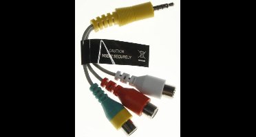 Samsung LED TV 3,5mm Jack 4-polig - Composiet adapter BN39-02189A - 0,10 meter
