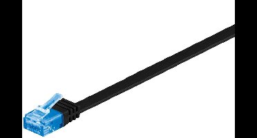 Wentronic CAT6A Netwerkkabel - RJ45 - Zwart - 1 m