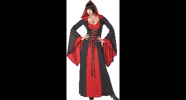 "Griezelig heksen kostuum met capuchon voor vrouwen  - Verkleedkleding - Small"