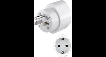 Goobay Reisadapter Europa naar Verenigde Staten en Japan - Geaard - Wit