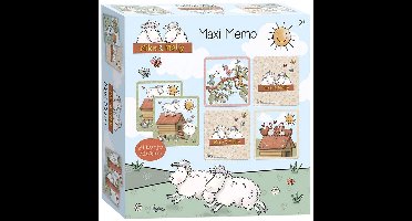 Mike & Molly maxi memo, spelletje met extra grote kaarten - educatief speelgoed - geheugenspel - Bambolino Toys