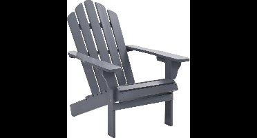 vidaXL - Tuinstoel - hout - grijs