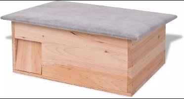 vidaXL - Egelhuis - 45x33x22 - cm - hout