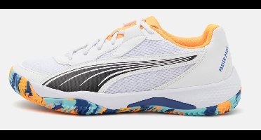 Puma Schuhe Low Nova Court 108287 Puma White-Puma Black-Vivid Blue-Heat Fire-40,5