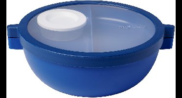 Mepal Vita Basic bento lunchbowl - 1500 ml - 4 vakken waarvan 2 uitneembare bakjes - Bento box - Salade lunchbox - Vivid blue