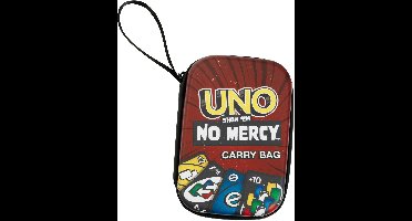 Klein Toys UNO-draagtas 'Show them no mercy' - UNO-kaarten niet inbegrepen - rood geel