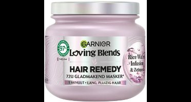 Garnier - Loving Blends - Haarmasker - Rice Water Infusion - Glans & Zachtheid - Lang Haar - 340 ml - 1 stuk