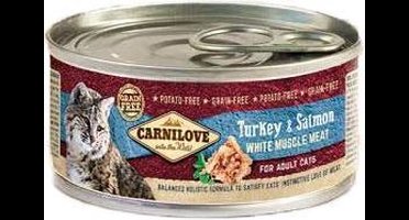 Carnilove kat (1x100 gram) Kalkoen & zalm