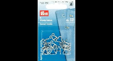 Prym Korsethaken en -ogen Zilverkleurig No. 13