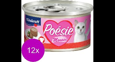 Vitakraft Poésie Mousse  - Kattenvoer - 12 x 85 g