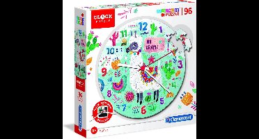 Clementoni - Klok Legpuzzel - Lama - 96 stukjes, puzzels kinderen