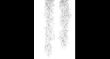 Witte boa - Verkleedattribuut