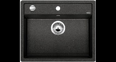 Spoelbak Blanco Dalago 6 vlakbouw anctraciet 514773. Draaiknopbediening.