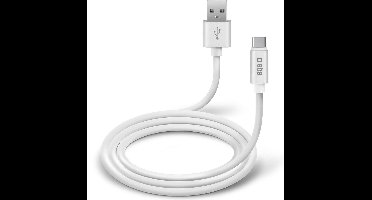 SBS Polo USB-A naar USB-C Kabel 1 Meter - Wit
