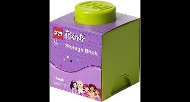 Lego Friends Opbergbox - Brick 1 - 12,5 x 12,5 x 18 cm - 1,2 l - Lime groen