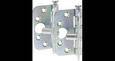 Starx Kogelscharnier Ronde Hoek - 76x76 mm - SKG** - Verzinkt