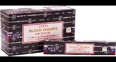 Nag Champa – Wierook satya black champa Box met 12 pakjes á 15 gram