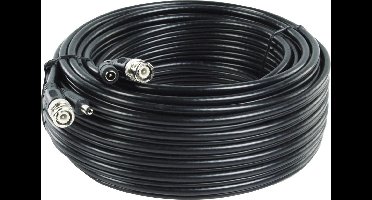 Coax Kabel RG59 + DC Voeding, 20m