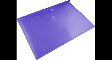 EXXO-HFP #92426 - A5 Documentenmap - Landschap model - Drukknop sluiting - Blauw - 10 stuks (1 pak @ 10 stuks)