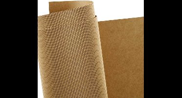 Creotime Ribbelkarton - Fijn geribbeld karton 50x70 cm - 10 vellen