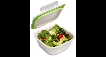 Black&Blum - Appetit Lunchbox Vierkant Groot - 930 ml -16.5x17.5x7.5 cm Lime