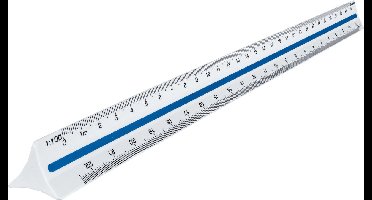 Schaalstok 1:20>1:125 - in kunststof koker