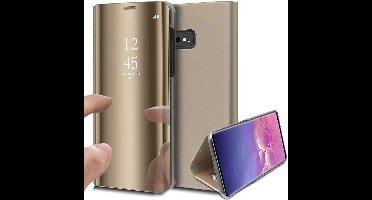 Hoesje geschikt voor Samsung Galaxy S10e - Book Case Spiegel Goud