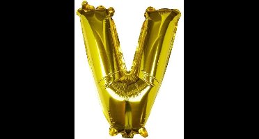 Ginger Ray Pick & Mix - Folieballon letter V - goud
