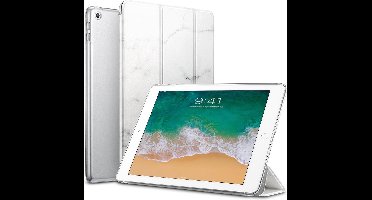 Hoesje geschikt voor iPad Air 2019 Smart Cover - 10.5 inch - Trifold Book Case Kunstleer Tablet Marmer