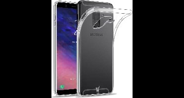 Hoesje geschikt voor Samsung Galaxy A6 (2018) Hoesje Transparant TPU Siliconen Soft Gel Case - van iCall