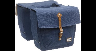 New Looxs Genova Double Dubbele Fietstas - 32 l - Blue