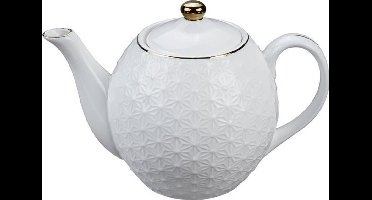 Tokyo Design Studio - Theepot wit/goud - Nippon White 'Stripes' - 1300ml